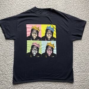 The Notorious BIG Shirt Mens XL Biggie Smalls Graphic Rap Hip Hop Short Sleeve